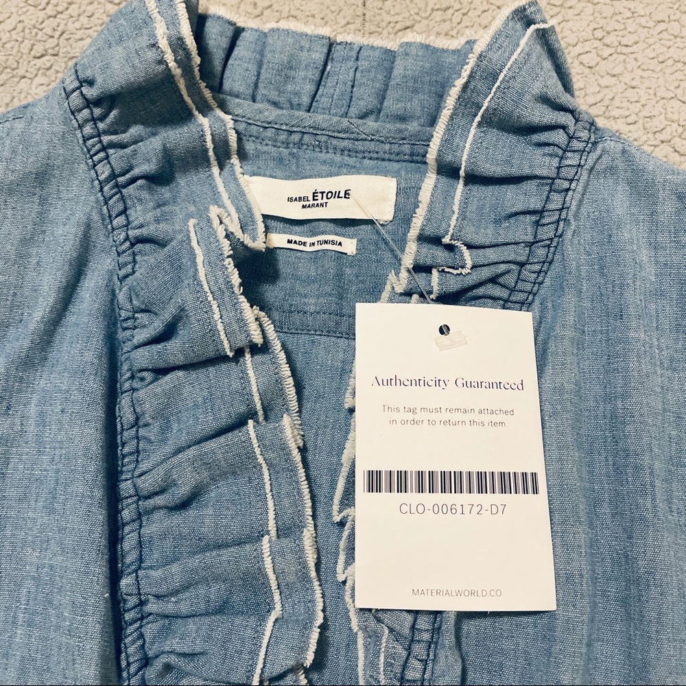 🦋 Isabel Marant Étoile Awendy Button Down Blouse - Picture 5 of 15